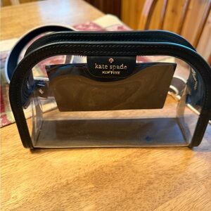Kate Spade Clear Black Trim Handbag